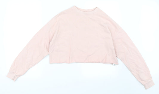 Topshop Womens Pink   Pullover Sweatshirt Size 6