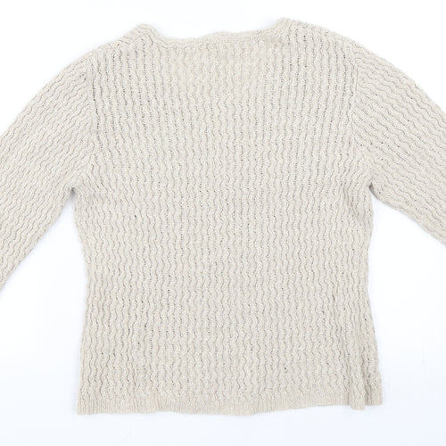 Preworn Womens Beige   Pullover Jumper Size 12