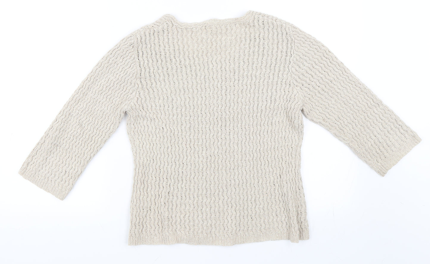 Preworn Womens Beige   Pullover Jumper Size 12