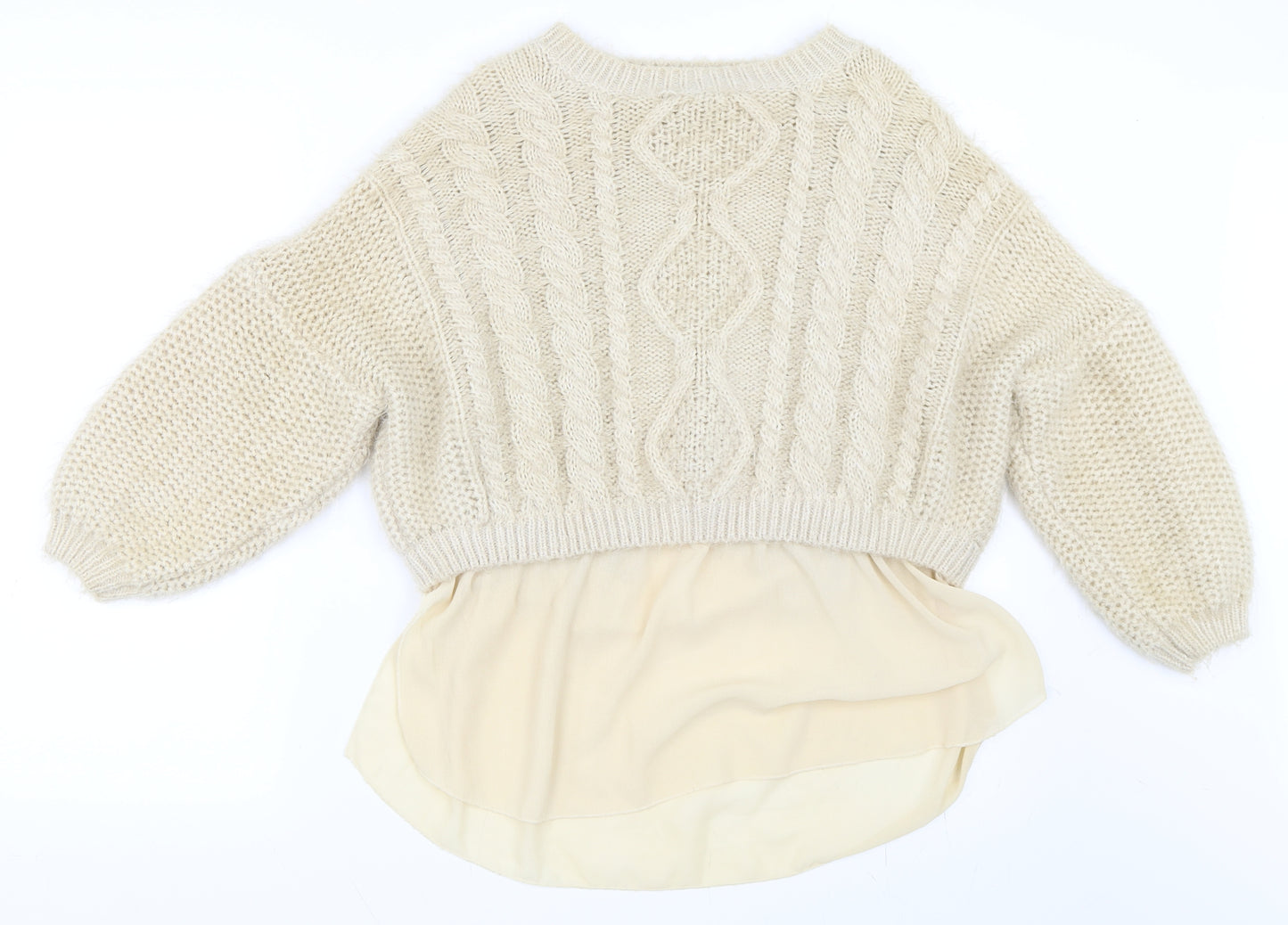 Cameo Rose Womens Beige   Pullover Jumper Size L