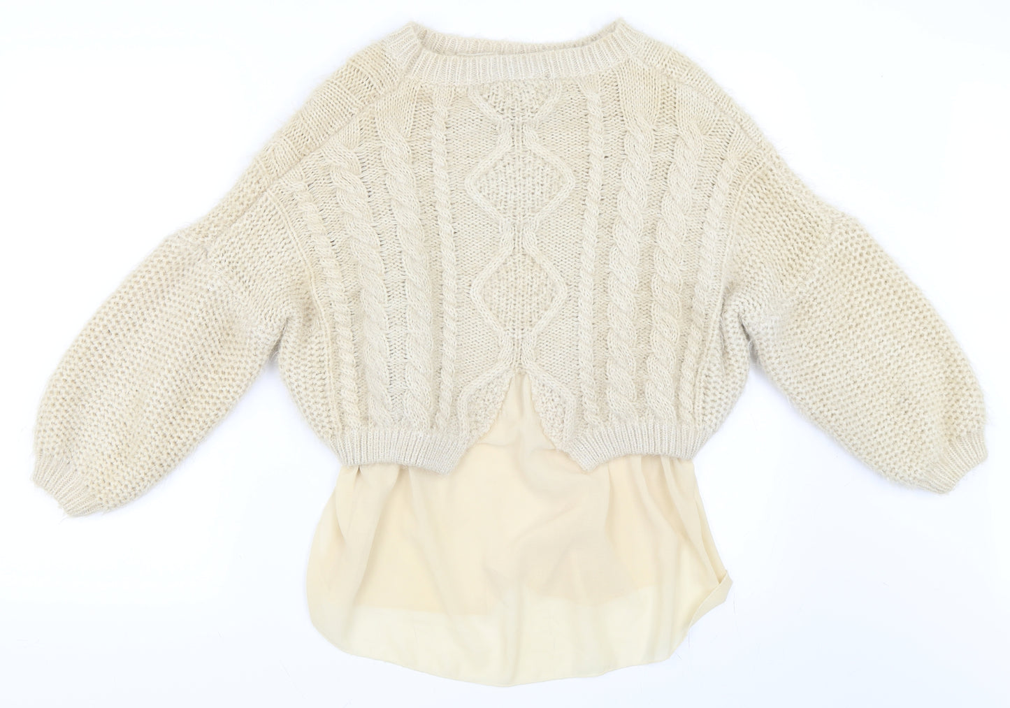 Cameo Rose Womens Beige   Pullover Jumper Size L