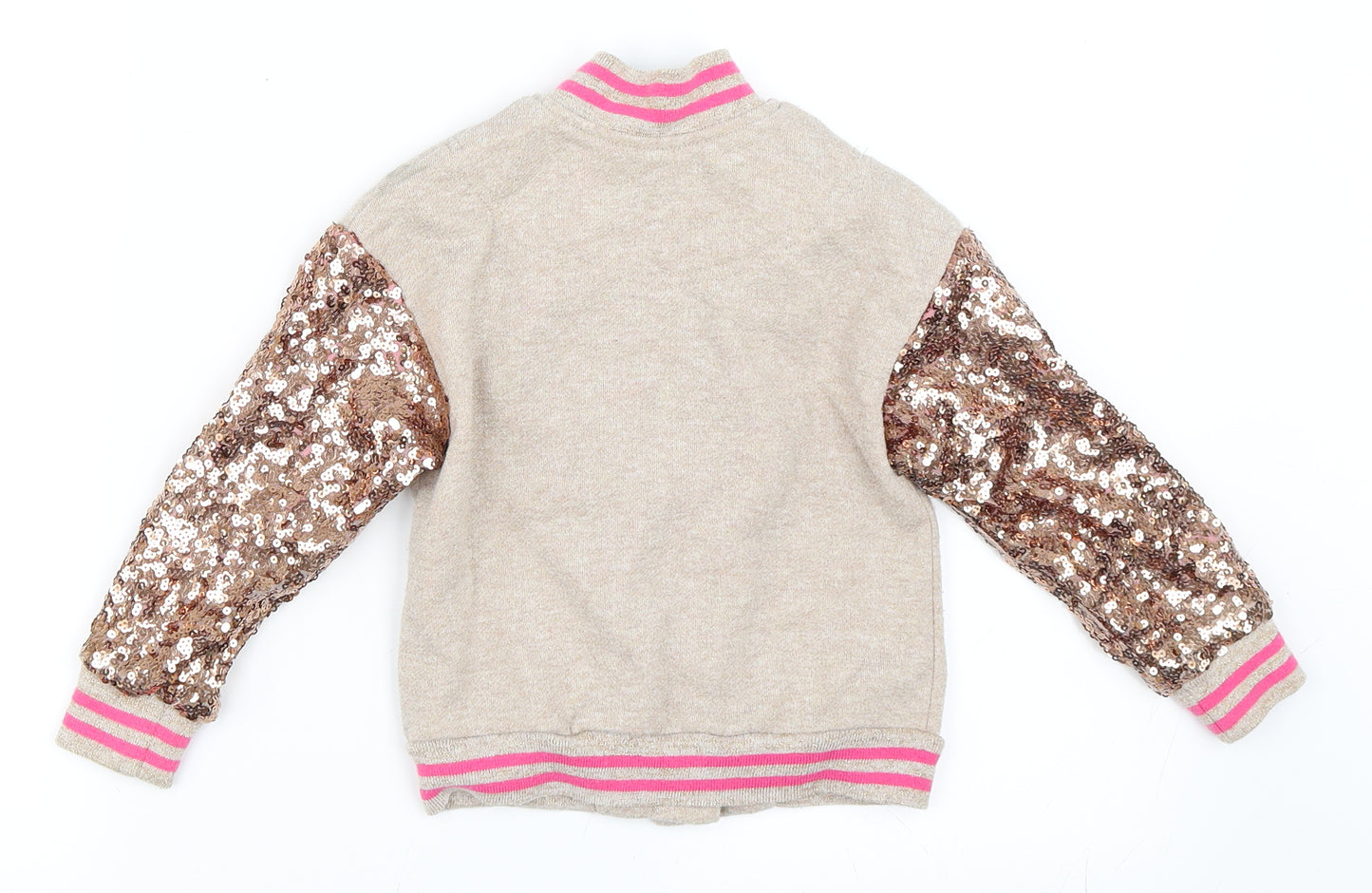 Disney Girls Beige   Varsity Jacket Jacket Size 3 Years  - Disney Princess