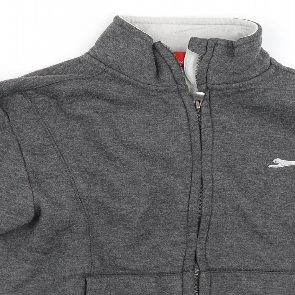 Slazenger Boys Grey   Full Zip Sweatshirt Size 7-8 Years