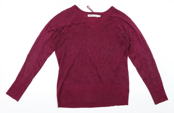 EWM Womens Purple Pullover Jumper Size 16