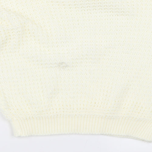 PRETTYLITTLETHING Womens Ivory   Pullover Jumper Size M