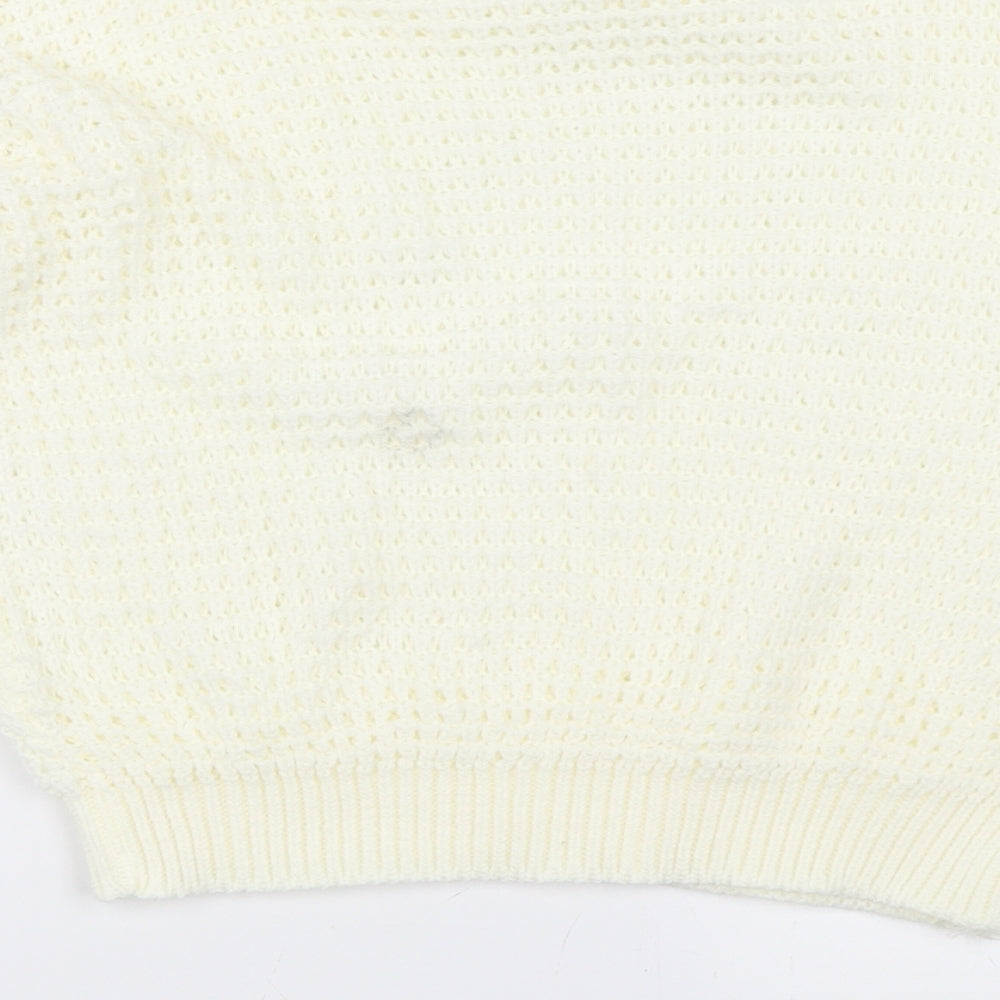 PRETTYLITTLETHING Womens Ivory   Pullover Jumper Size M
