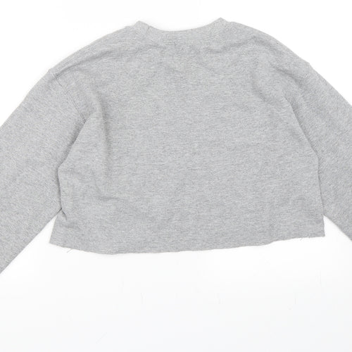 Missguided Womens Grey   Pullover Sweatshirt Size S
