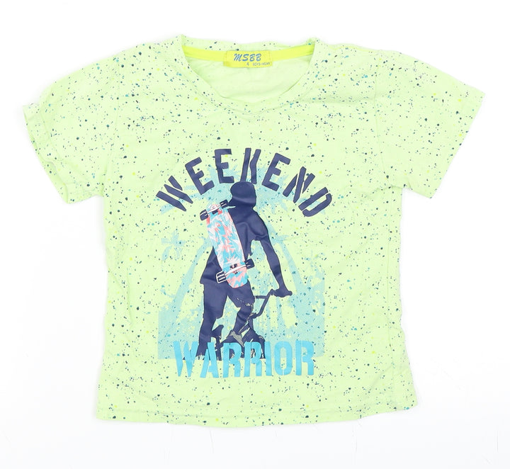MSBB Boys Green Basic T-Shirt Size 4 Years - Weekend warrior