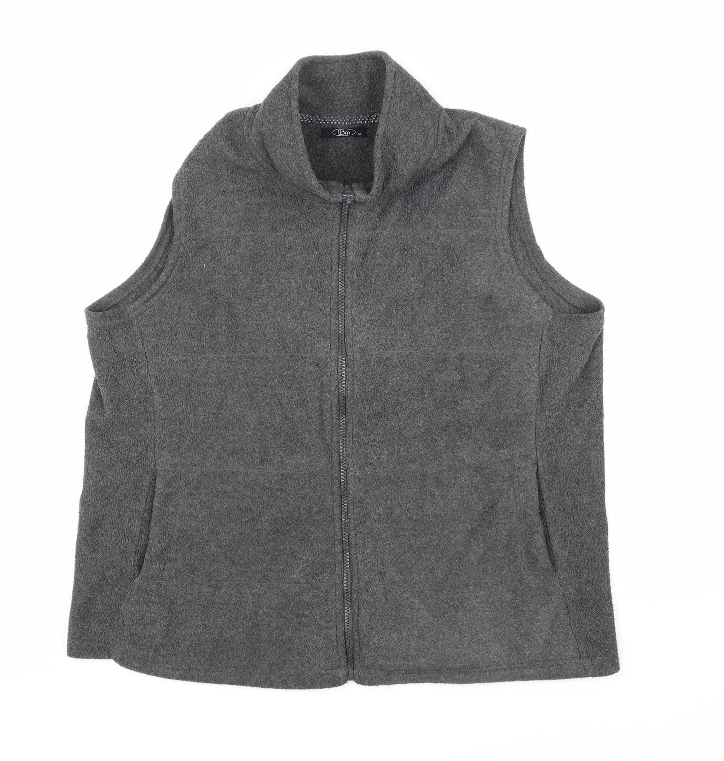 Bonmarché Womens Grey  Fleece Gilet Jacket Size M
