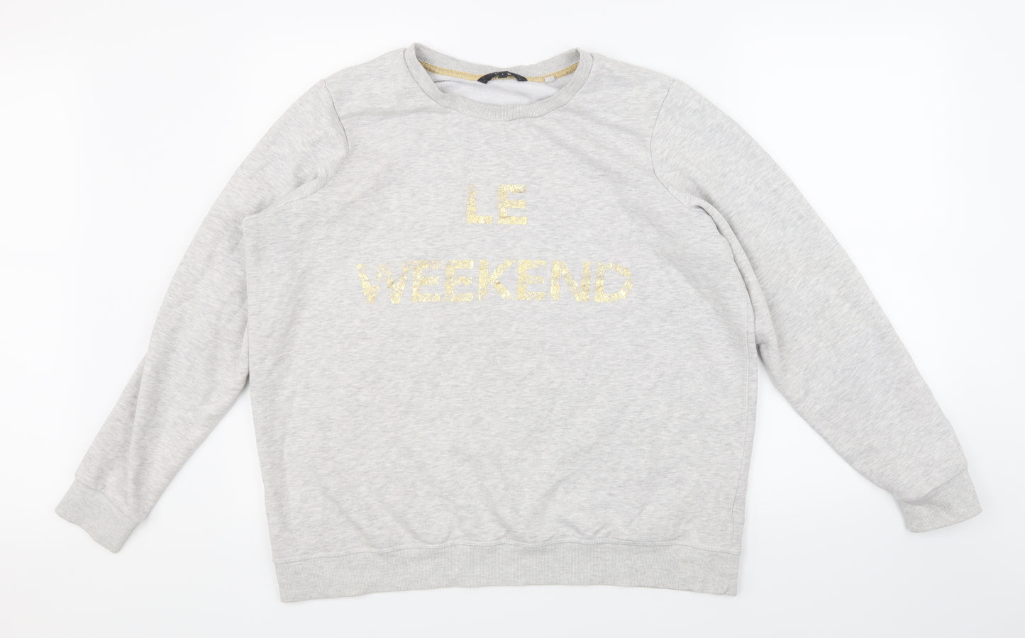 NEXT Womens Grey   Pullover Sweatshirt Size L