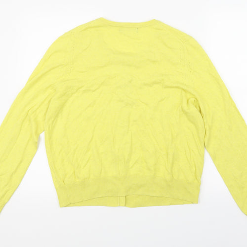 George Womens Yellow  Knit Cardigan Jumper Size 20
