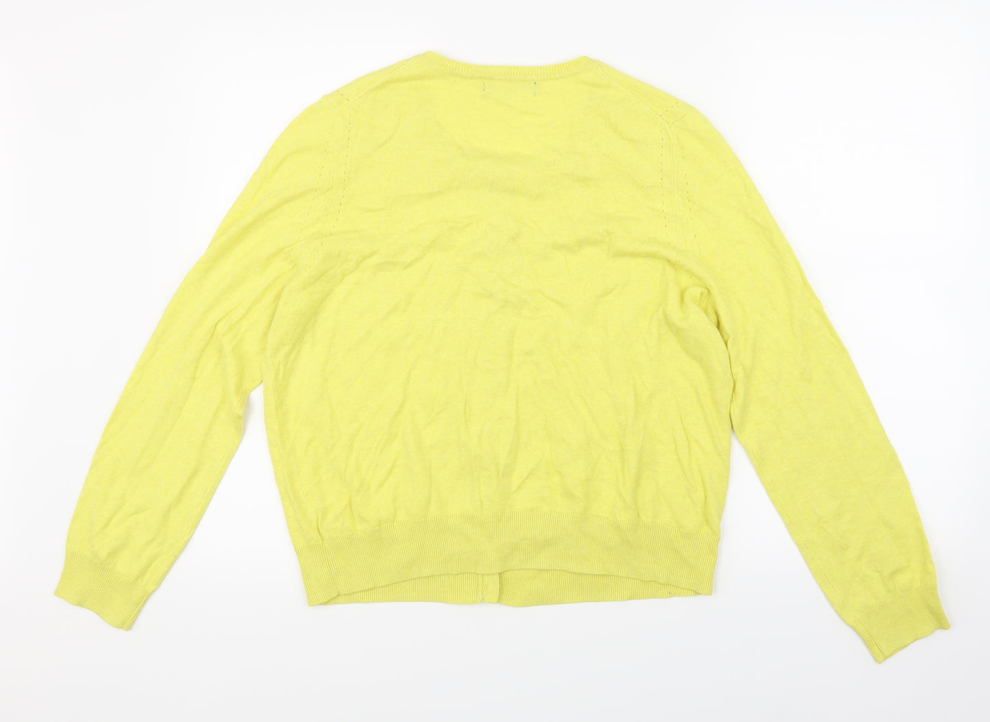 George Womens Yellow  Knit Cardigan Jumper Size 20