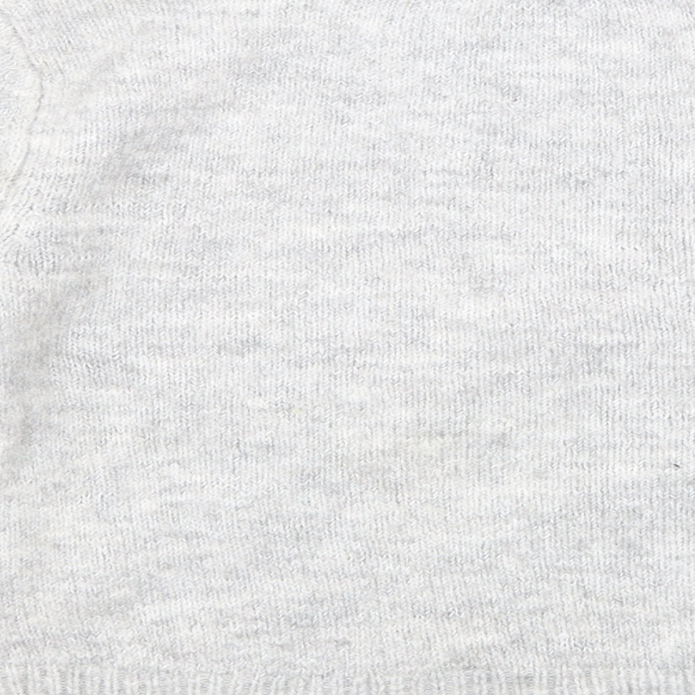 Primark Girls Grey  Knit Pullover Jumper Size 7-8 Years
