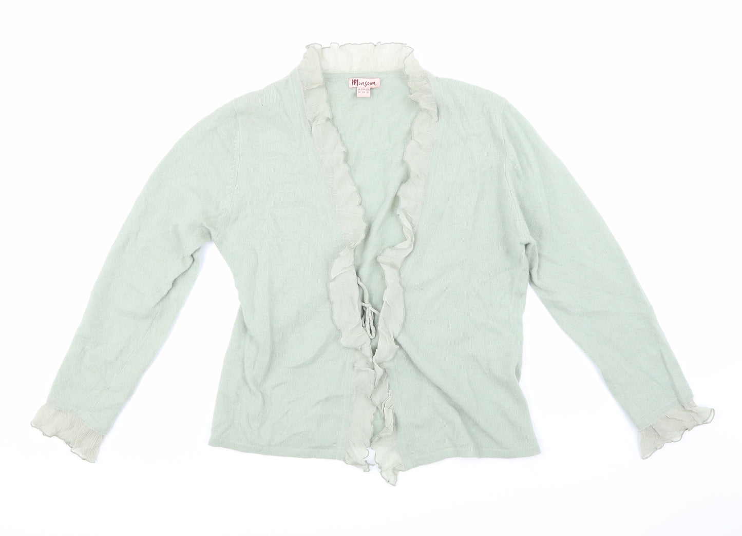 Monsoon Womens Green   Cardigan Jumper Size 14
