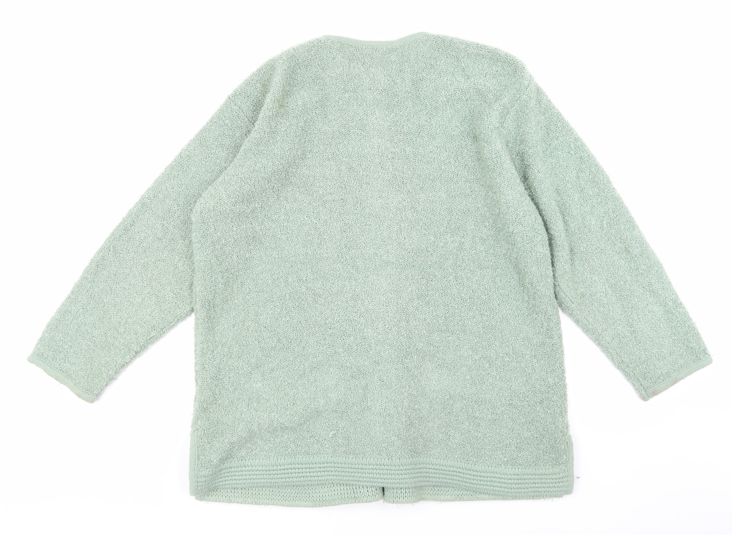 Poppy Womens Green   Cardigan Jumper Size 16