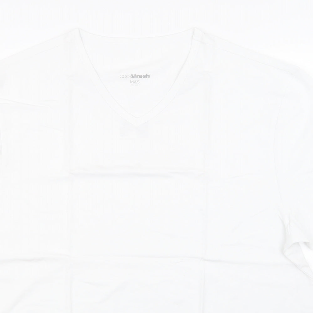 Marks and Spencer Mens White    T-Shirt Size 2XL