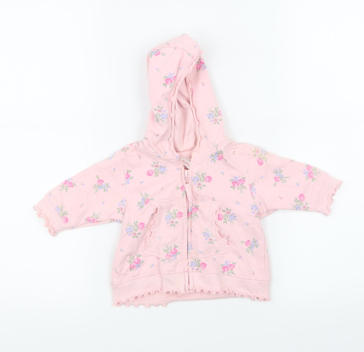 NEXT Girls Pink Floral  Jacket  Size 0-3 Months