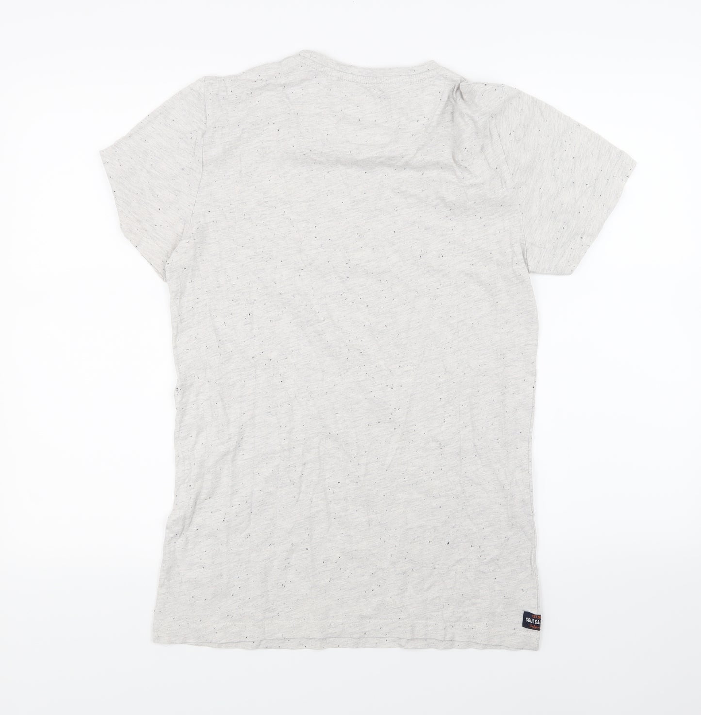 SoulCal&Co Mens Grey    T-Shirt Size S