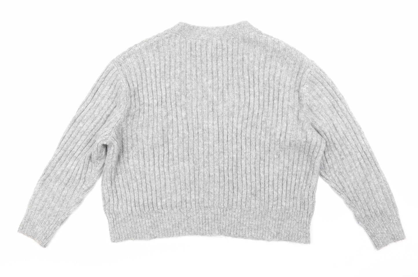 Marks and Spencer Womens Grey  Knit Cardigan Jumper Size XL