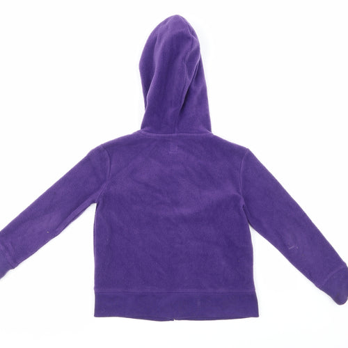 Gap Girls Purple  Fleece Full Zip Hoodie Size 6-7 Years