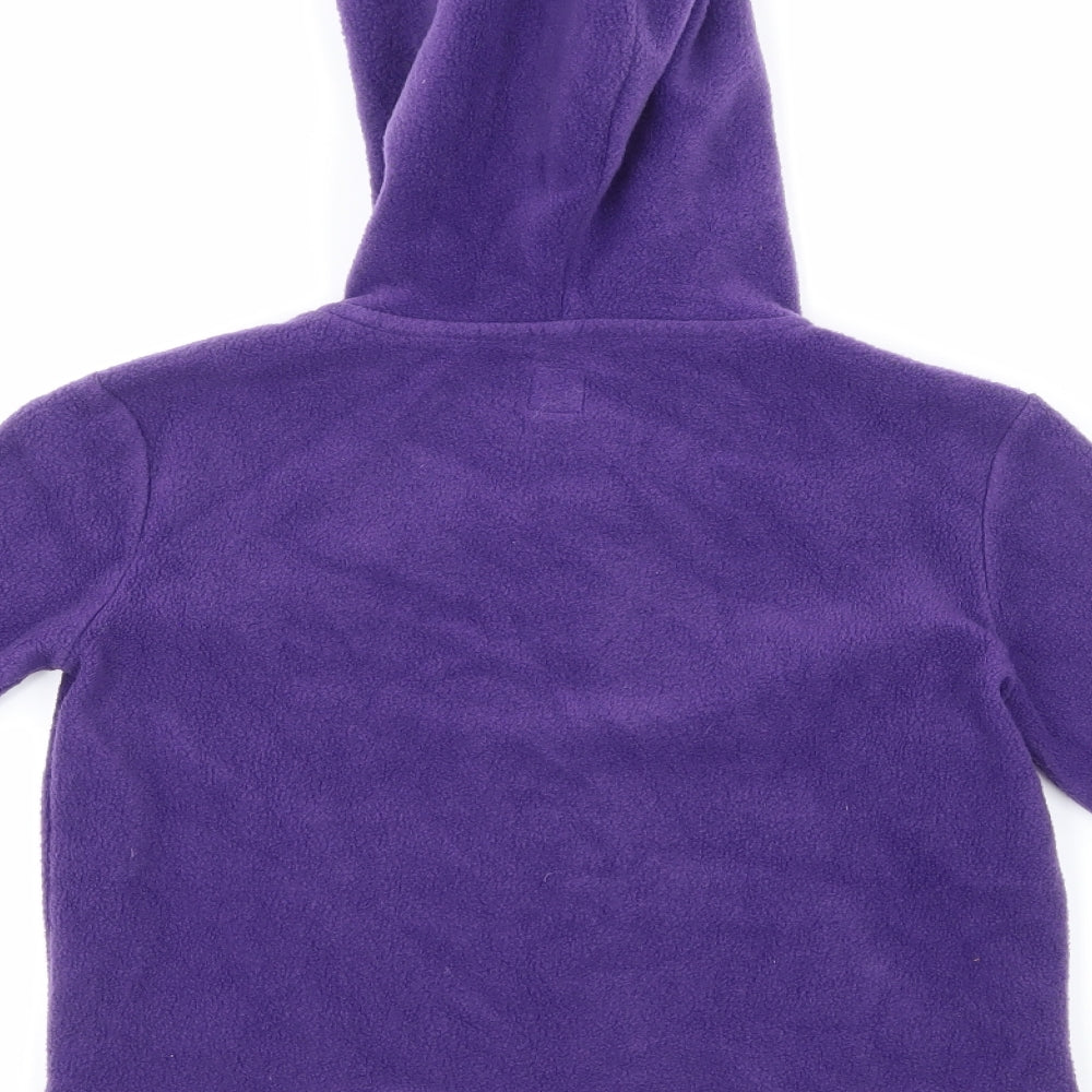 Gap Girls Purple  Fleece Full Zip Hoodie Size 6-7 Years