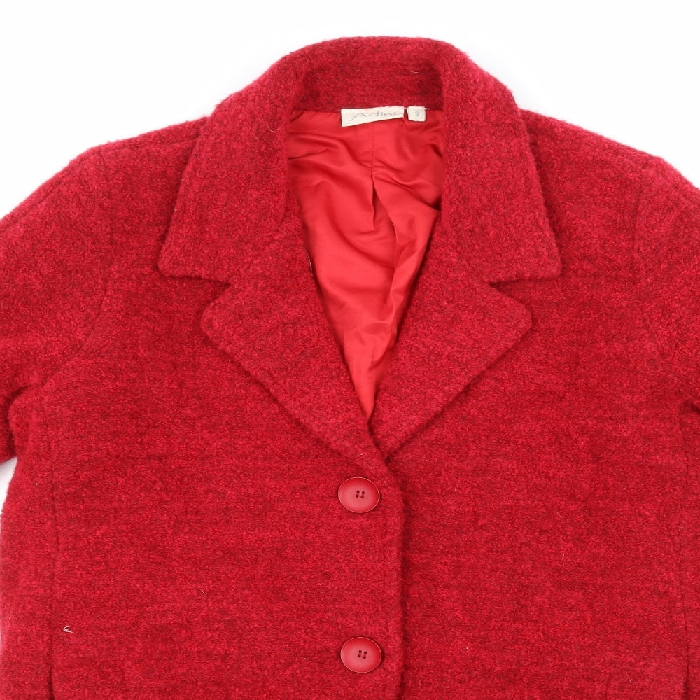 Adini Womens Red   Jacket Coat Size S