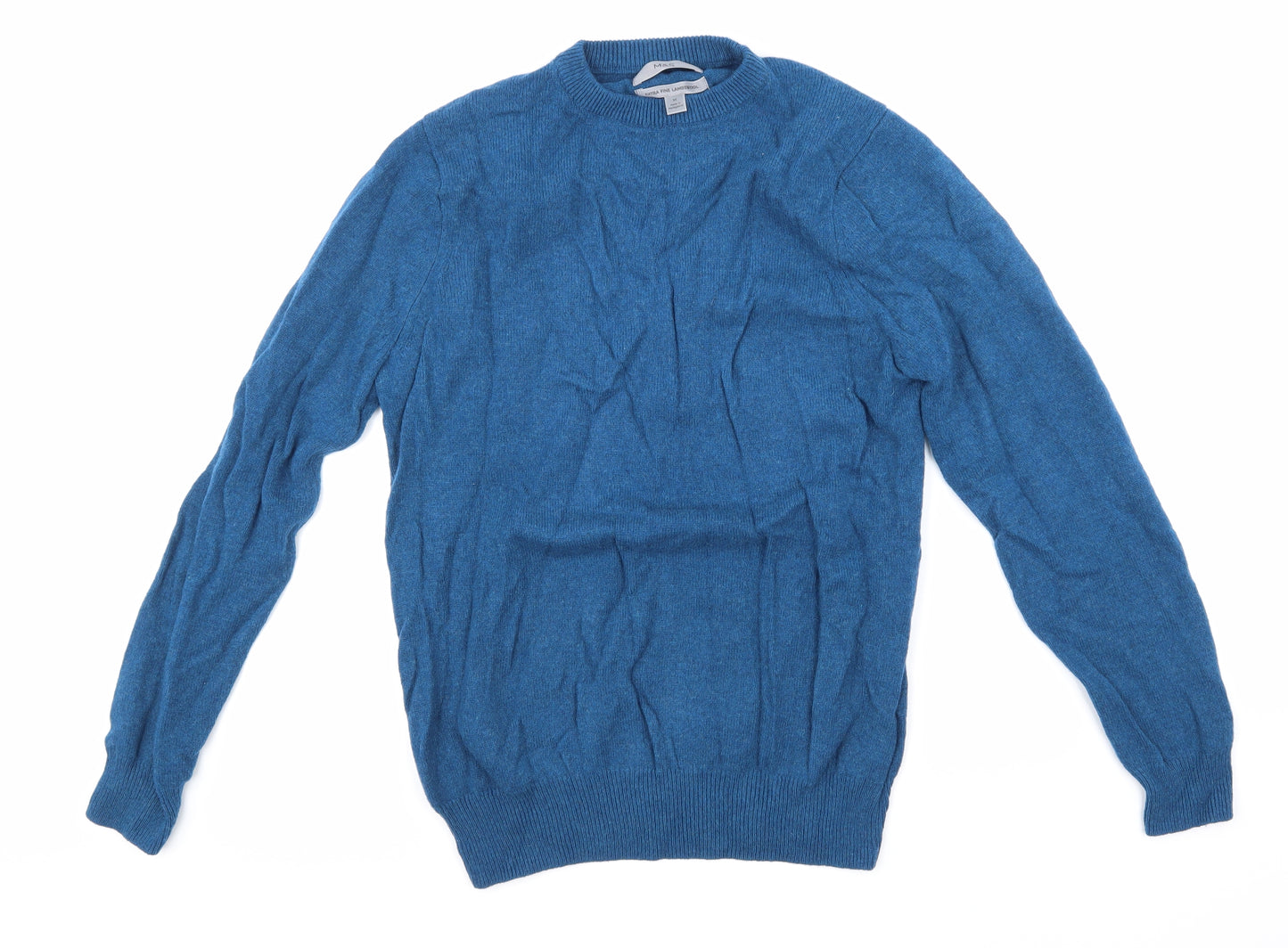 Marks and Spencer Mens Blue  Knit Pullover Jumper Size M