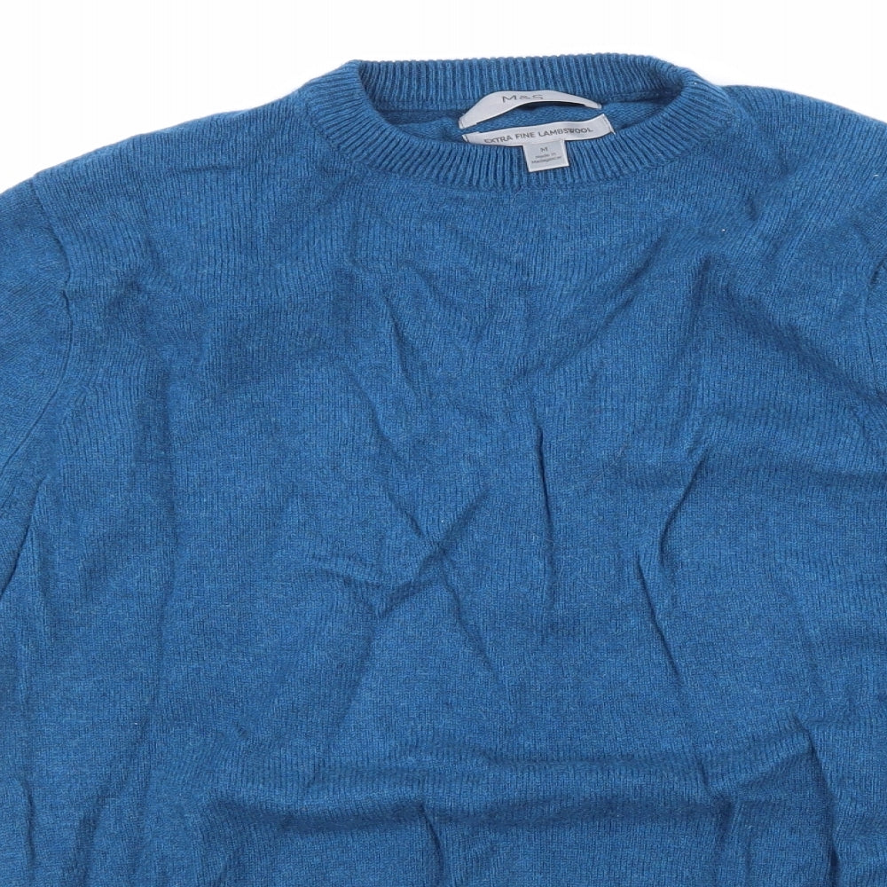 Marks and Spencer Mens Blue  Knit Pullover Jumper Size M