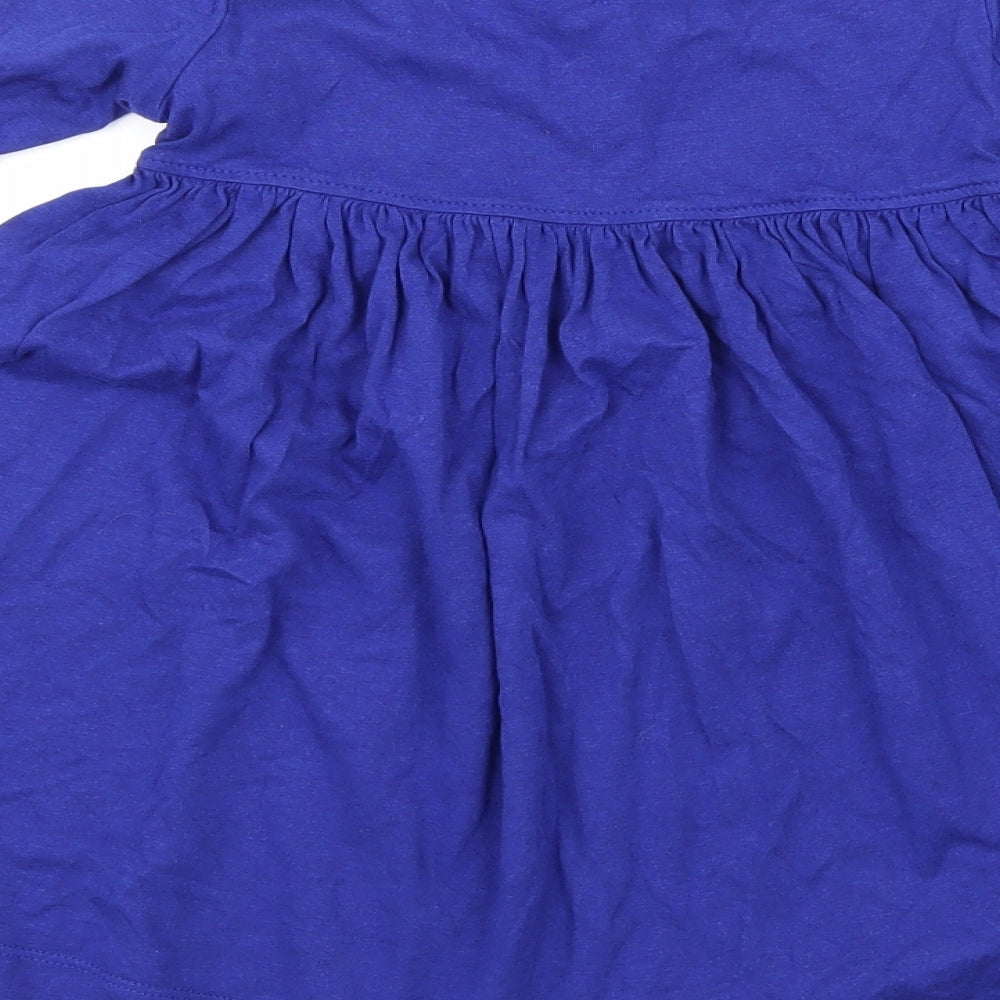 Mini Boden Girls Blue   Shift  Size 4-5 Years