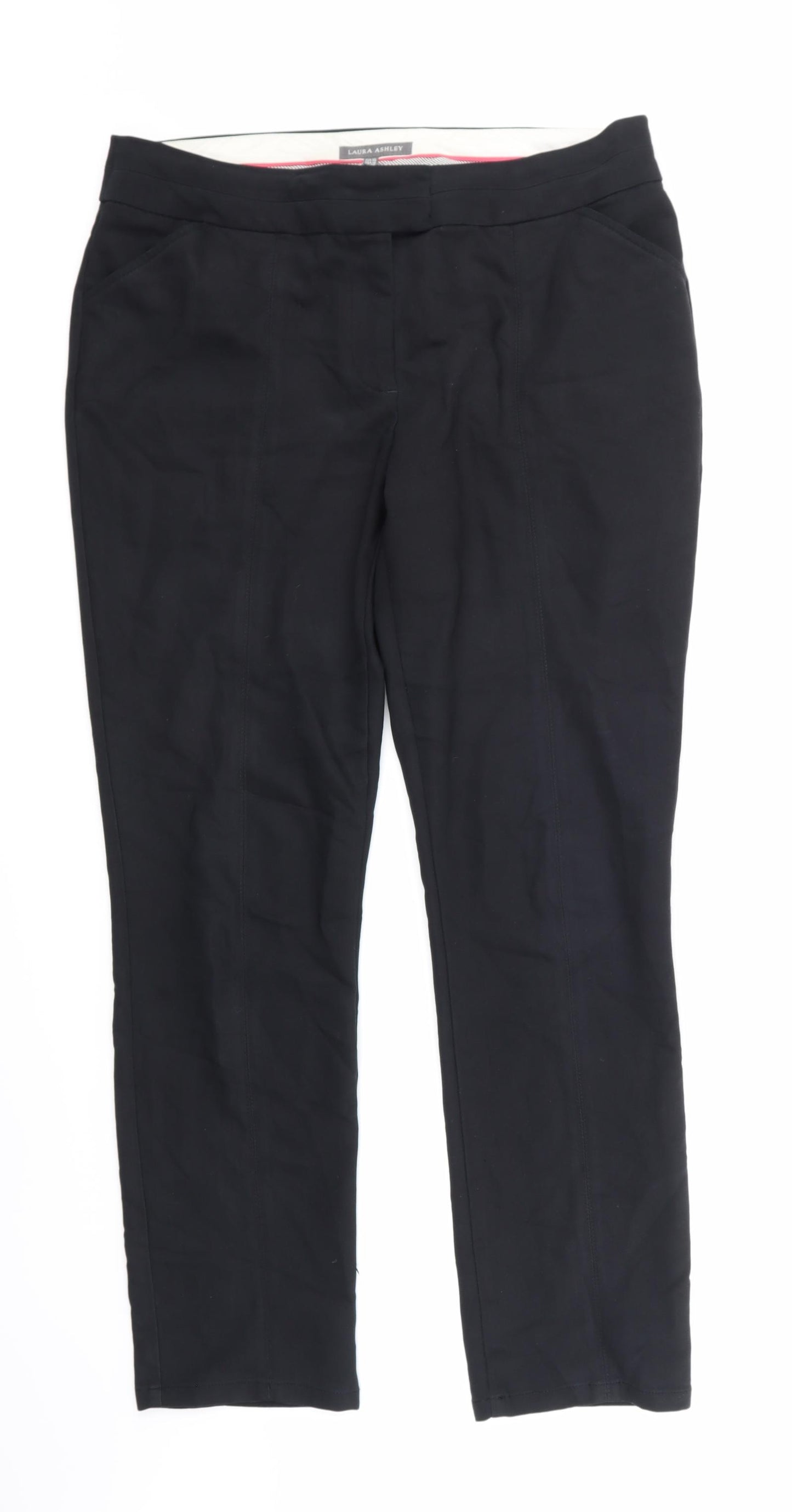 Laura Ashley Womens Black   Trousers  Size 14 L28 in