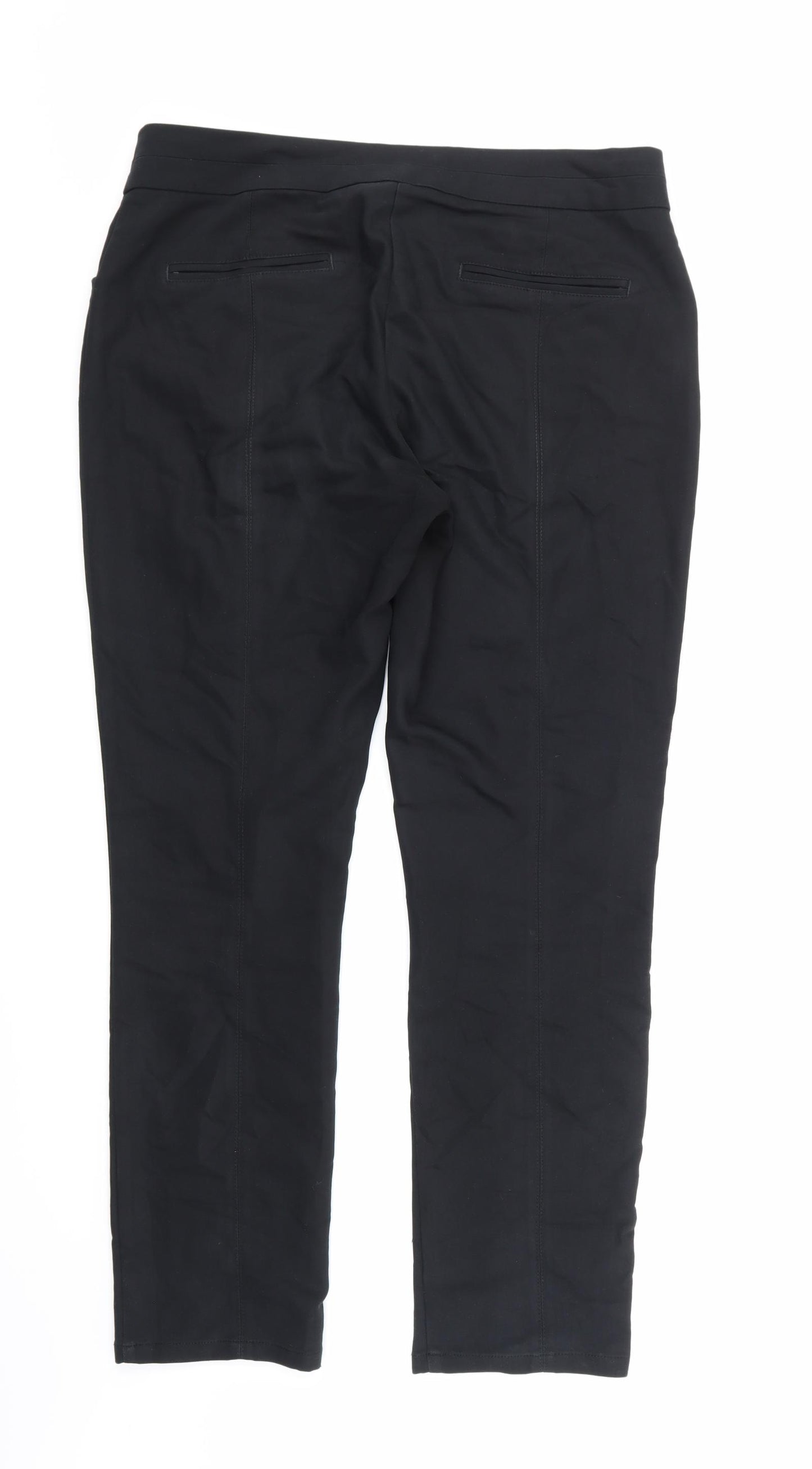 Laura Ashley Womens Black   Trousers  Size 14 L28 in