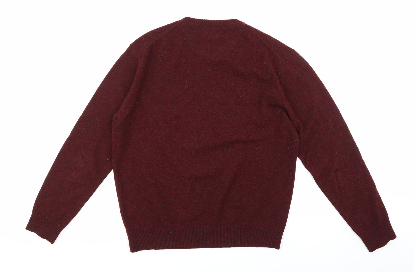 Hackett Mens Purple  Knit Pullover Jumper Size L