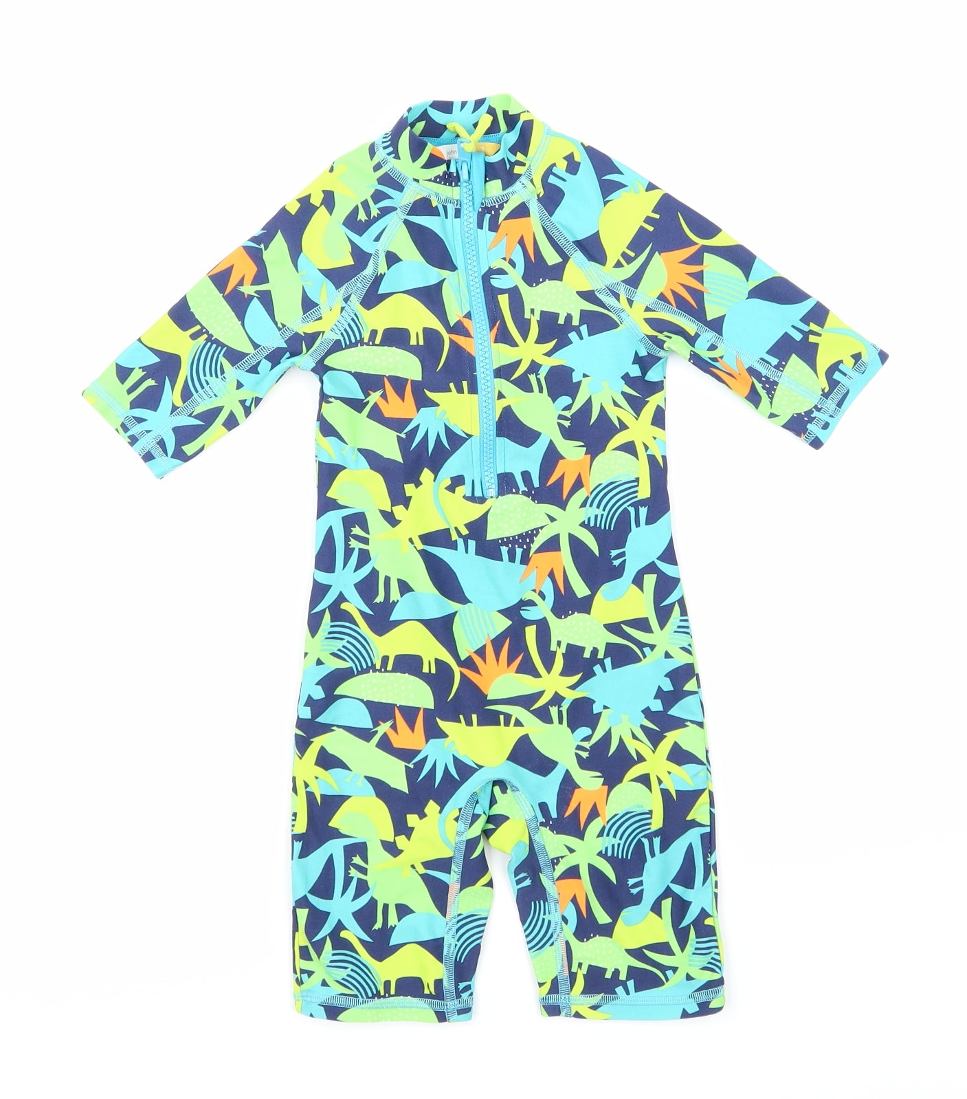 John Lewis Boys Blue   Basic Tank Size 3 Years  - Swim