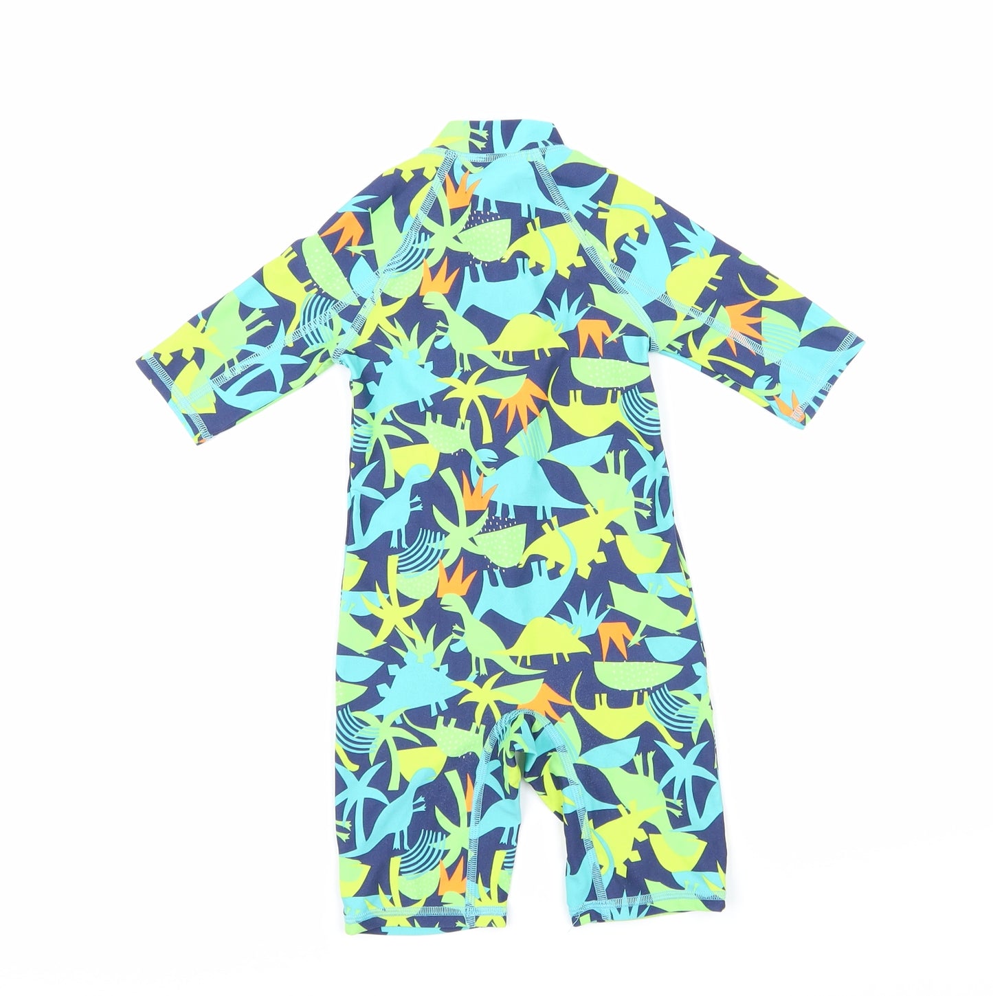 John Lewis Boys Blue   Basic Tank Size 3 Years  - Swim