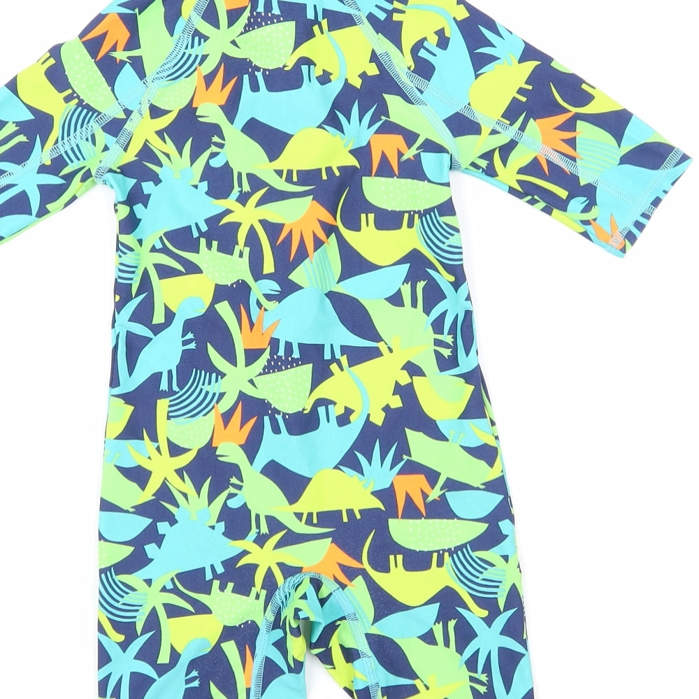 John Lewis Boys Blue   Basic Tank Size 3 Years  - Swim