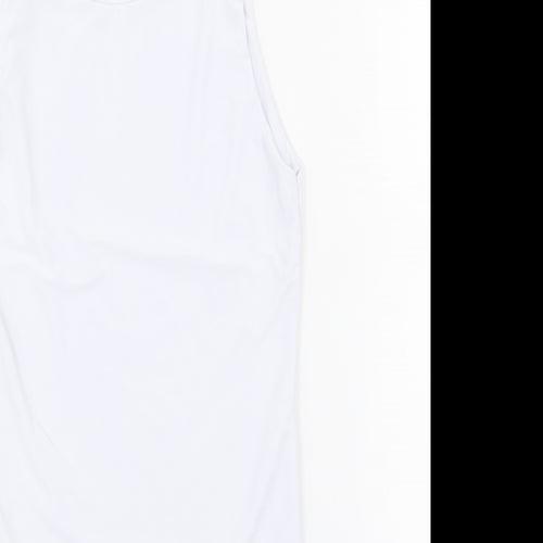 Boohoo Womens White   Basic Tank Size 6