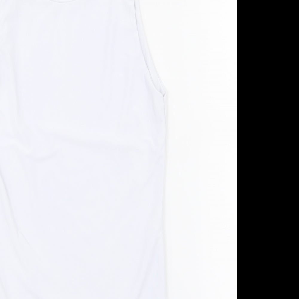 Boohoo Womens White   Basic Tank Size 6