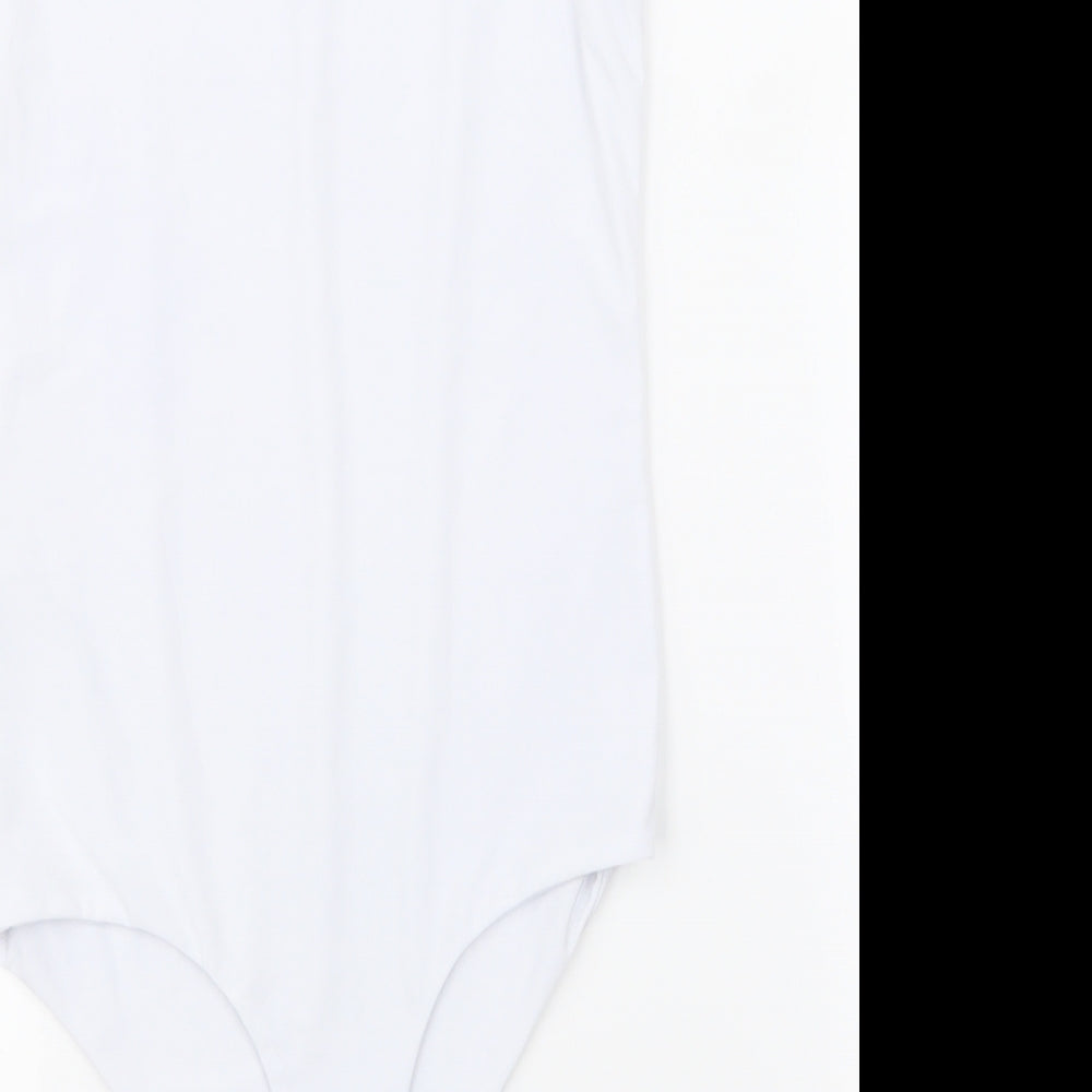 Boohoo Womens White   Basic Tank Size 6
