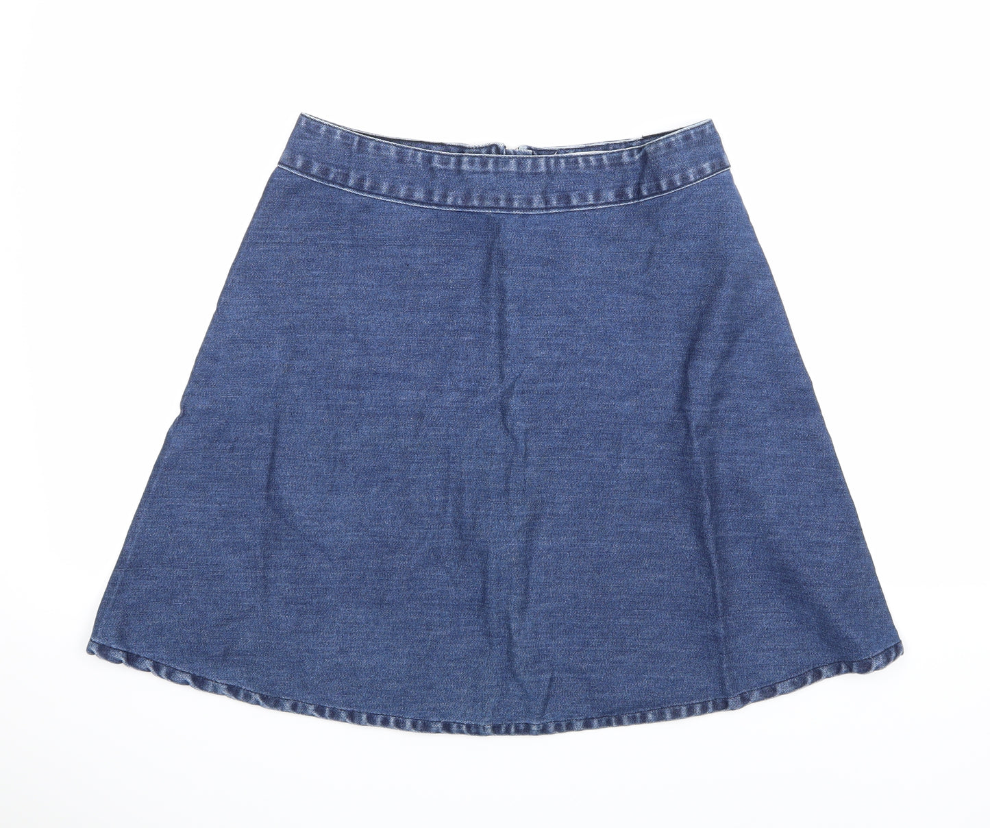 Mads Norgaard Womens Blue  Denim Mini Skirt Size 8
