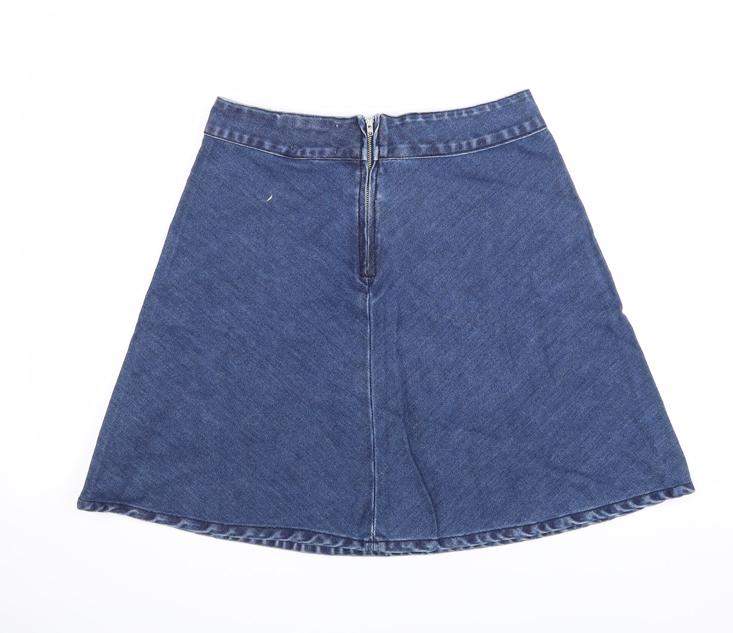 Mads Norgaard Womens Blue  Denim Mini Skirt Size 8