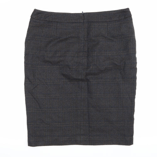 TU Womens Blue Check  A-Line Skirt Size 12