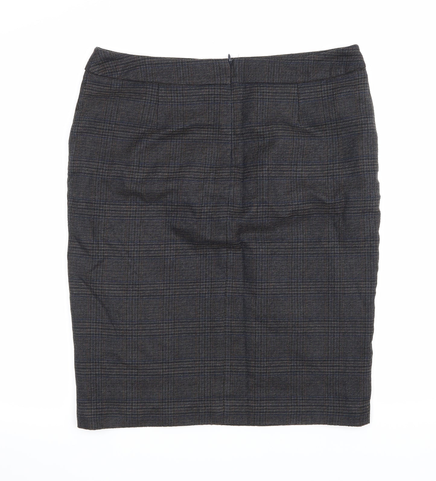 TU Womens Blue Check  A-Line Skirt Size 12
