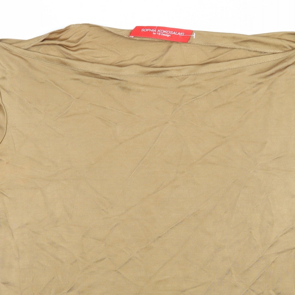 Ts Design Womens Brown   Basic Blouse Size 8