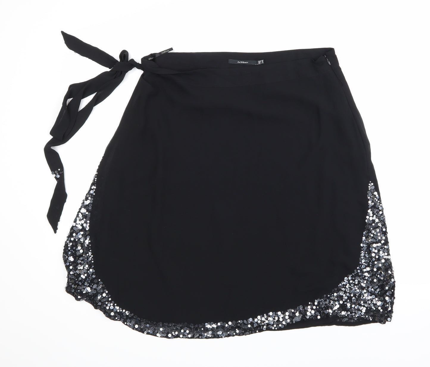 Inwear Womens Black   A-Line Skirt Size 12