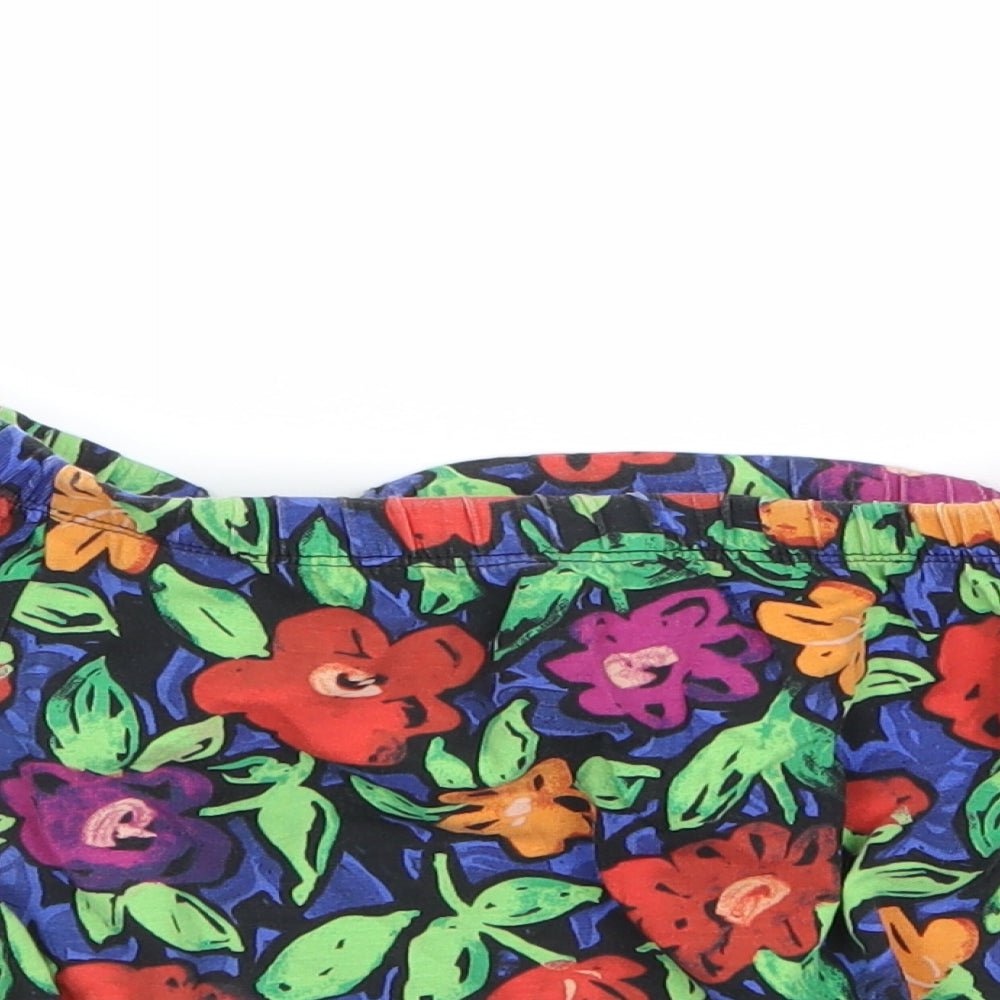 Monki Womens Multicoloured Floral  Basic Tank Size XS