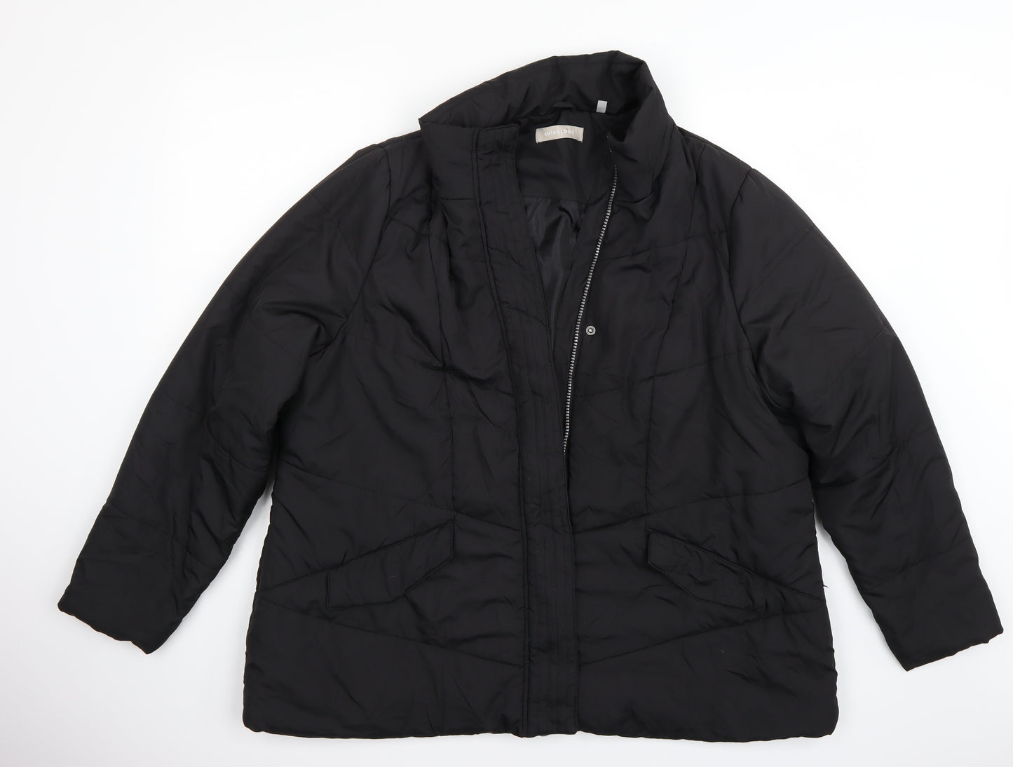 Anthology Womens Black   Jacket Coat Size L