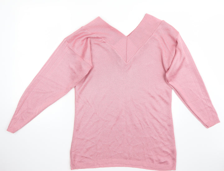 Imagination Womens Pink Pullover Jumper Size S