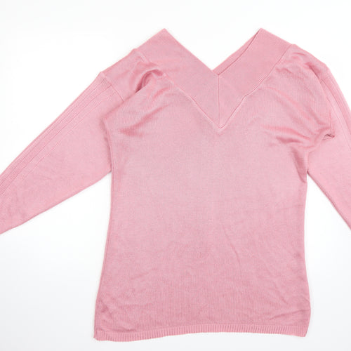 Imagination Womens Pink   Pullover Jumper Size S