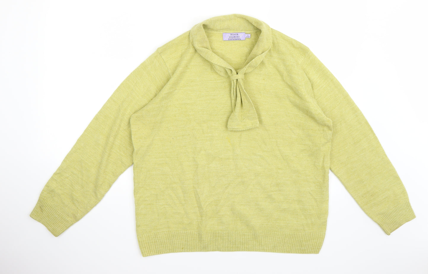 Honor Milburn Womens Green   Pullover Jumper Size L