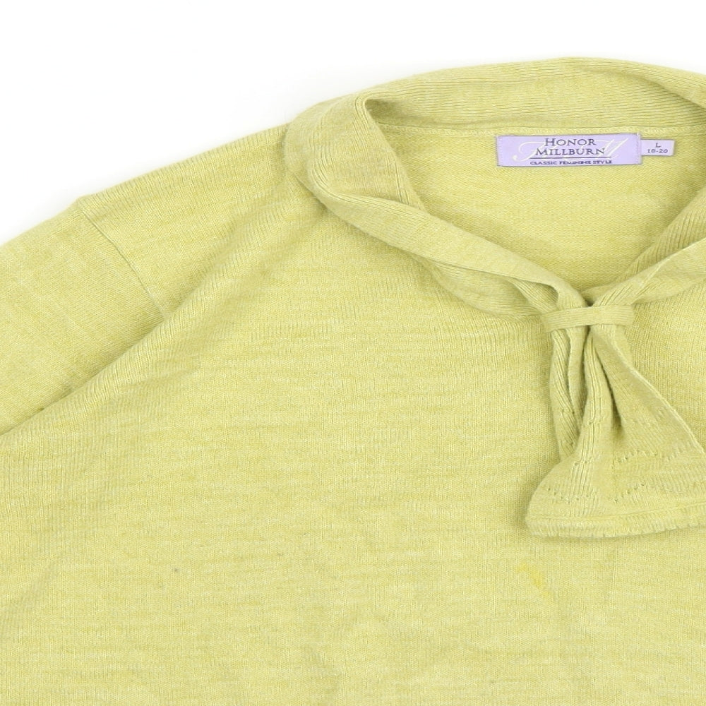 Honor Milburn Womens Green   Pullover Jumper Size L